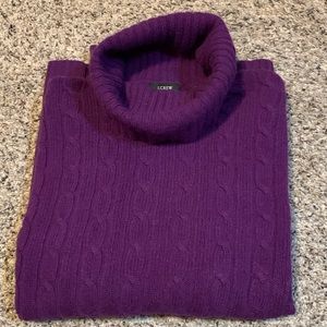 JCrew Wool/Angora/Cashmere Cable Knit Sweater XS
